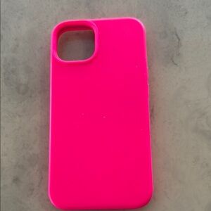 Pink Silicone Phone Case- Iphone 13